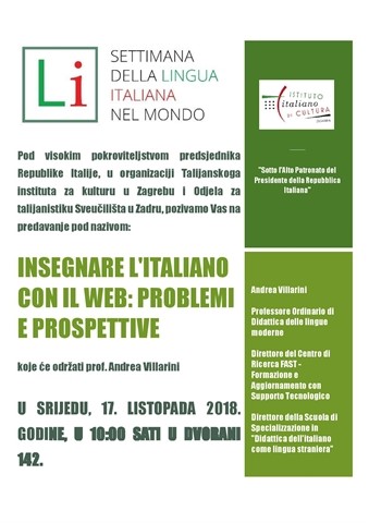 Insegnare l'italiano con il web: problemi e prospettive